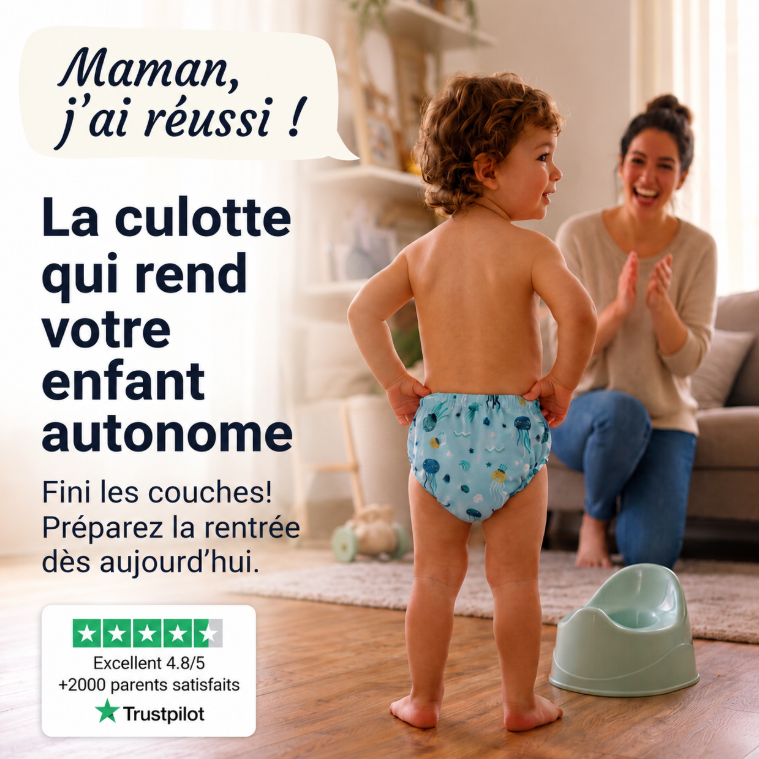 Culotte d'apprentissage Bambino — Lavable — 100% Coton